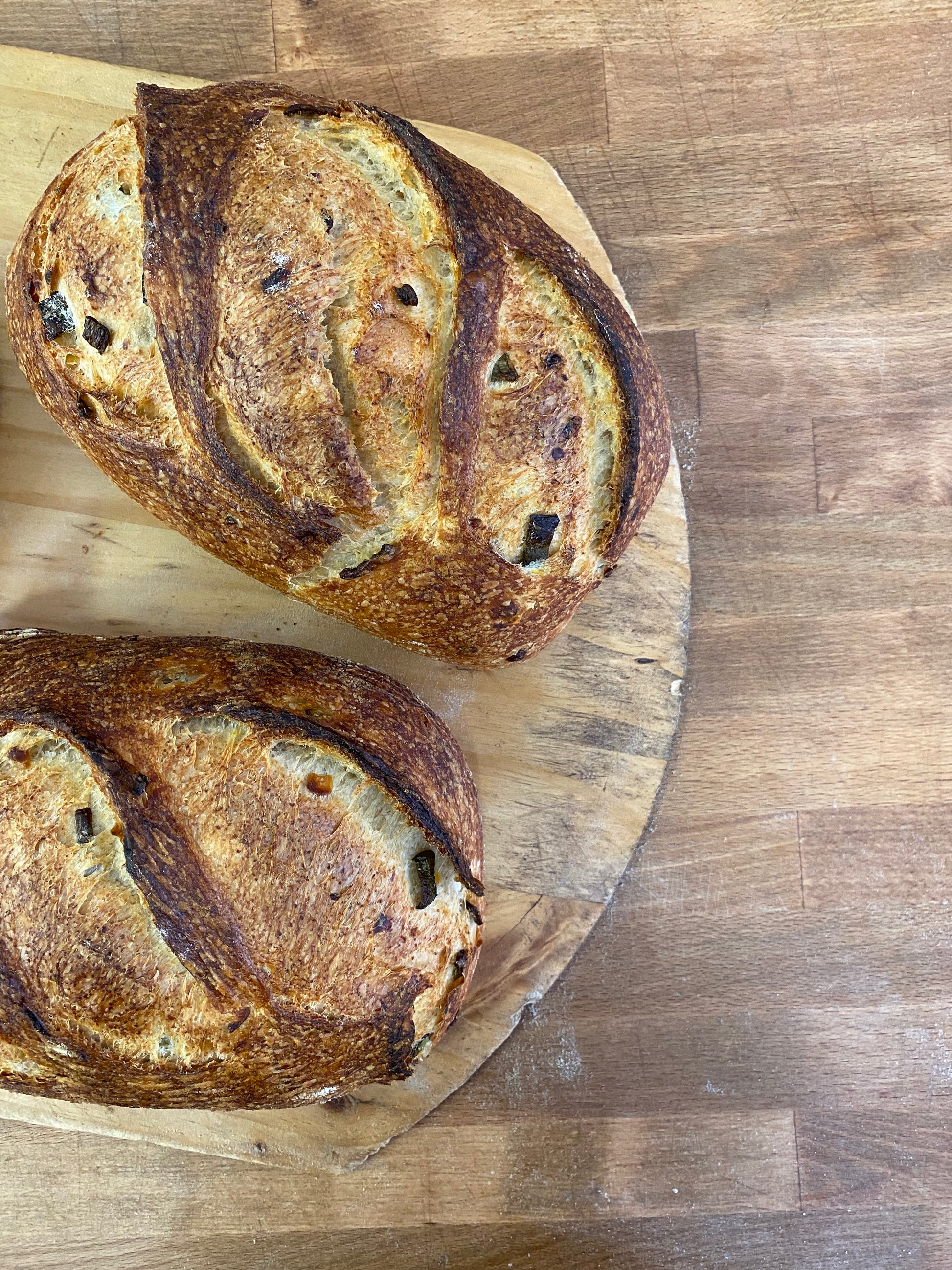 Jalapeño Corn Sourdough