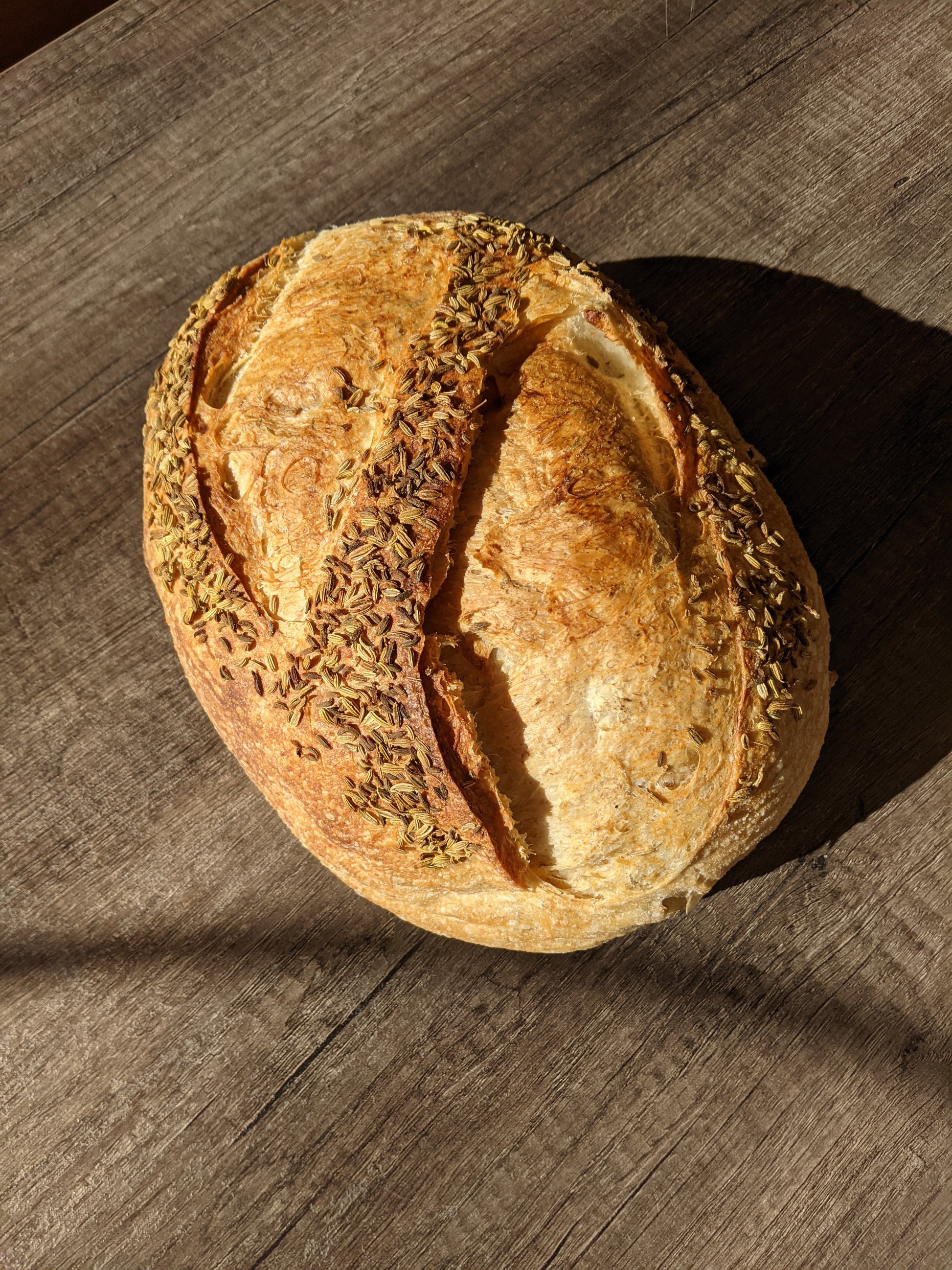 Apple Fennel Sourdough